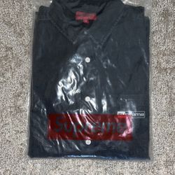 Supreme Invert Denim S/S Shirt (Black) (M)