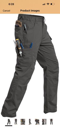 CARWORNIC Men's Stretch Ripstop Work Pants Water Resistant Flex Cargo Pants size xl large 3x