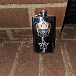 Soviet Union Stainless Flask - W/ Insignia - USSR

