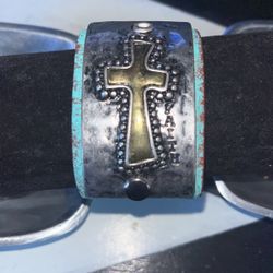 Turquoise Bracelet With Cross