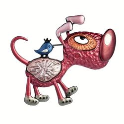♥️💥RED DOGGIE PIN ♥️💥CUTE & FUN