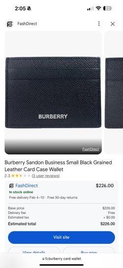 Burberry Card Wallet