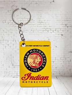 Indian Motorcycle Poster Keychain 