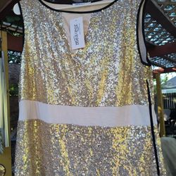 Gold Dress .It Says Size XXL But Looks Like XL Or Bigger L