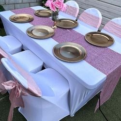 Rose Gold Chair Sashes ( 100 Pieces)