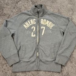 Abercrombie & Fitch Men’s Large Grunge Style Full Zip Up Jacket 