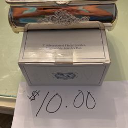 7” Silver Plate Jewelry Box