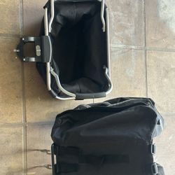 Bicycle Rear Rack With Bags Ans Front Basket