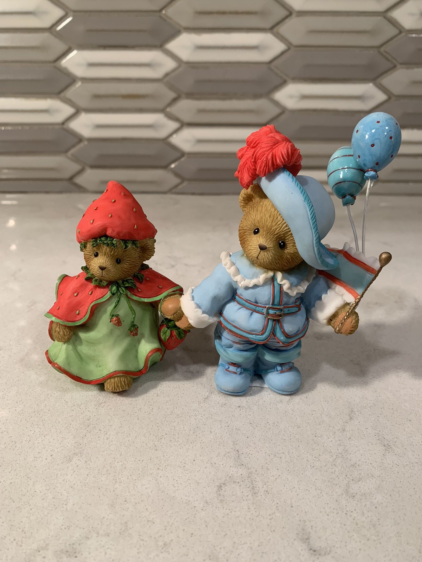CHERISHED TEDDIES - 2008 CLUB MEMBEAR ONLY FIGURINE - BILL AND LINDA RARE