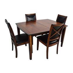 Raymour & Flanigan Pub Height Table with 6 Chairs