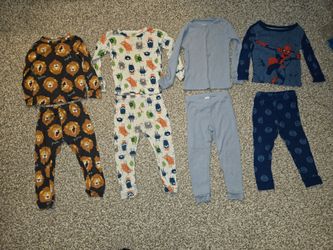 Toddler Boy Clothes Size 3T Bundle of Pajama One Piece and Two Piece Sets