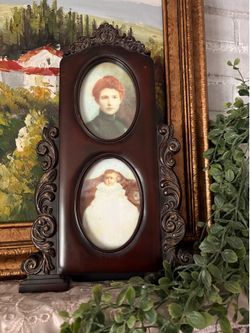 Vintage Style Double Oval Picture Frame