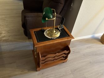 End Table With Magazine Rack