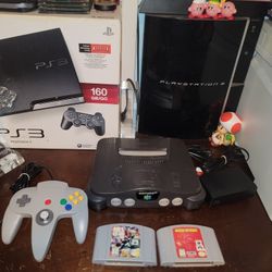 Nintendo 64 With 2 Games
