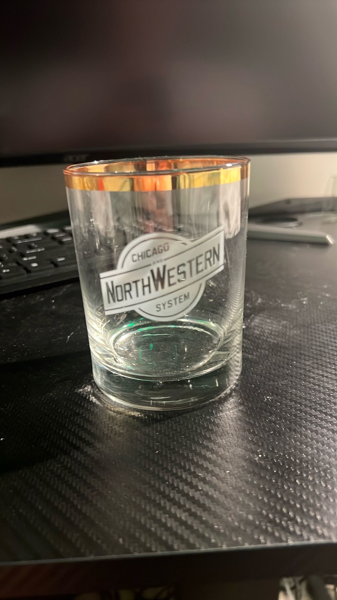 North Western System Clear Glass Vintage!