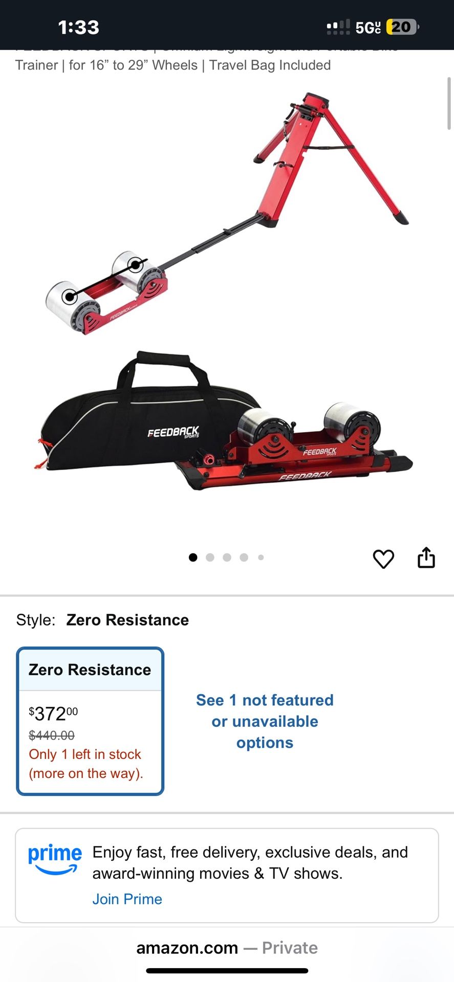 Bicycle Treadmill Conversion Kit 150$ Like New