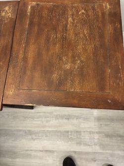 Wood tables