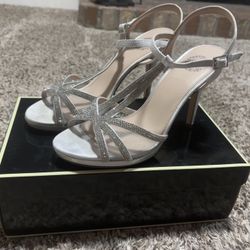 IMiller Ramona Heels Silver Size 8 