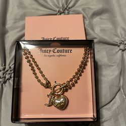 Juicy Couture Heart Charm Necklace 17"