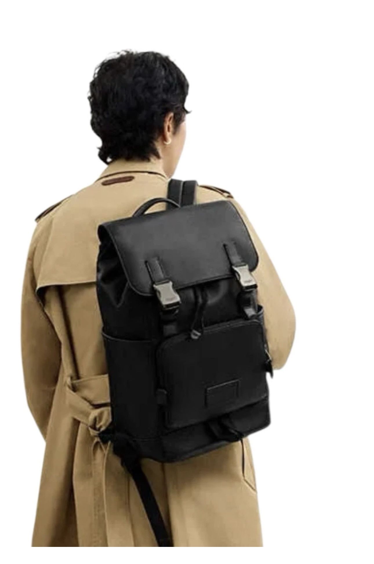 Coach Men's Track Backpack-black