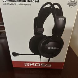 🎧 Koss SB40 Communication Headset – Brand New (Still Sealed!)