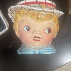 Vintage Lefton Miss Dainty Jam Jar #040, Vintage Lefton