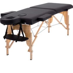 assage Table Massage Bed Spa Bed 84 Inches Long Portable 2 Folding W/Carry Case Table Heigh Adjustable Salon Bed Face Cradle Bed for $120