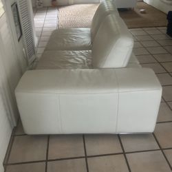 White Couch / Reclining Head Rests 