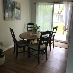 Antique Table And 4 Chairs.   