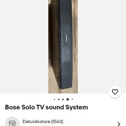 Bose Solo TV Sound System 