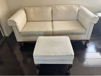 Sofa and loveseat with ottoman