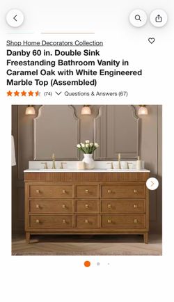 60in bathroom vanity double sink
