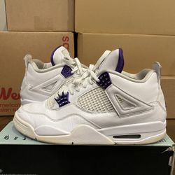 Size 11 - JORDAN 4 Purple Metallic