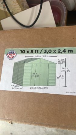 8x10 Metal Shed Brand New Still in Box!!