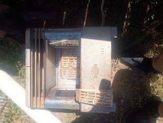 Vintage Wall Gas Heater with Grill