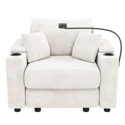 Modern Style Single Sofa With Usb Ports