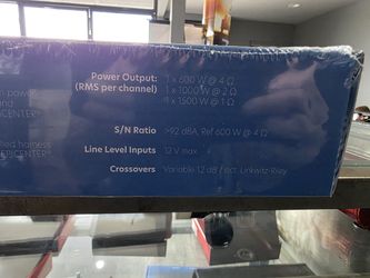 Epic 1500 Watt Mono Block Amp