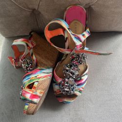 Colorful Wedge Heels 