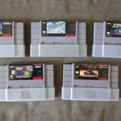 Lot of Five (5) Super Nintendo SNES Games - Tested/Loose