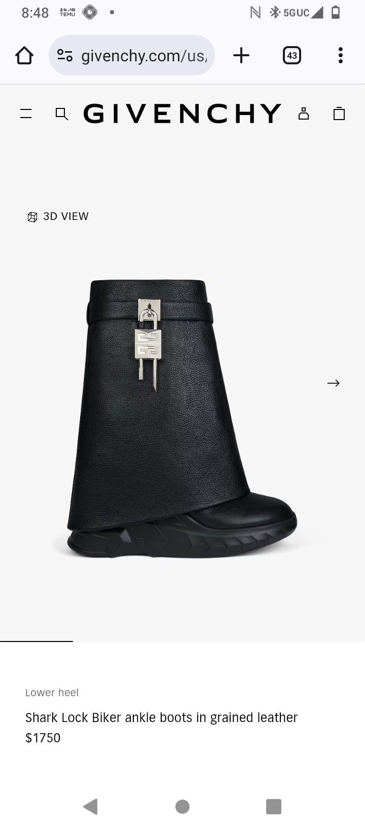 Shark Lock Boots