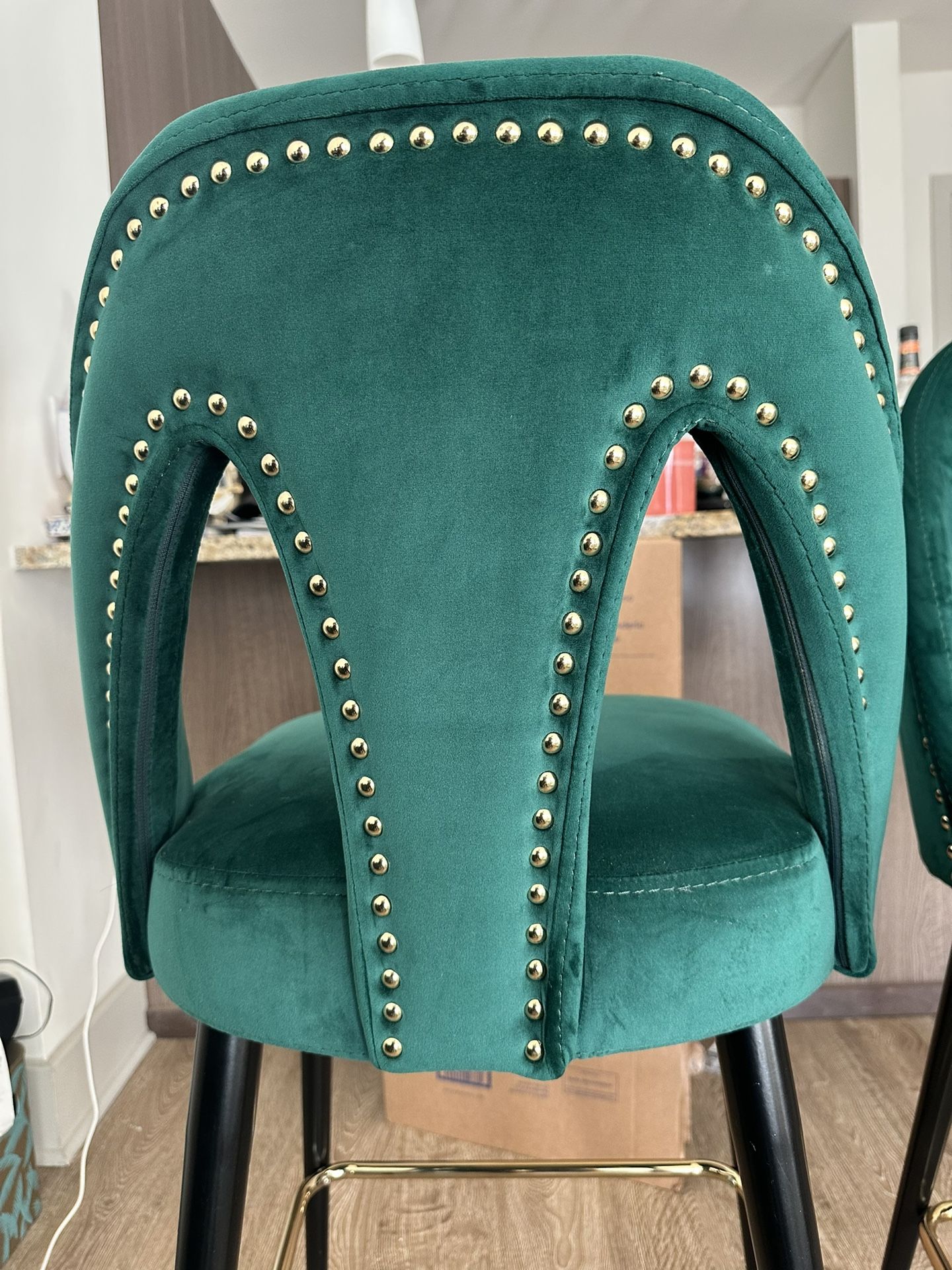 Emerald Green  Counter Height Chairs