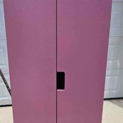 Pink and White Children's Ikea Wardrobe