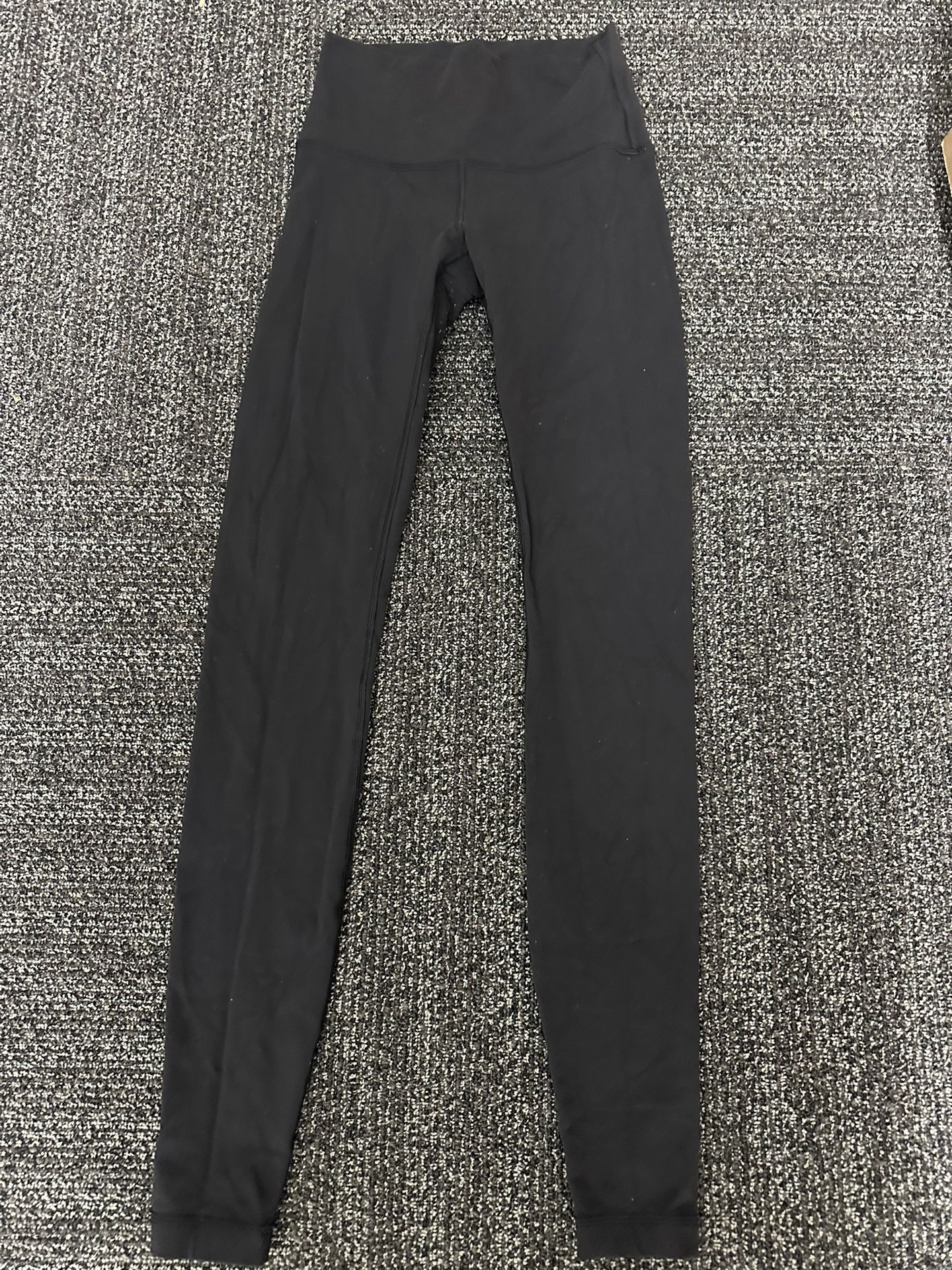 Lululemon Womens Black Luon High Rise Wunder Under Tight 28” Size 4 Gym Yoga Run