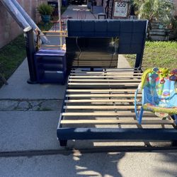 IKEA Nightstand & Full Size Bed Frame 