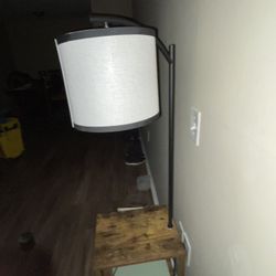 (2) End tables with charging Ports/lamp
