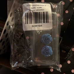 1/2in Turquoise Rose Plugs