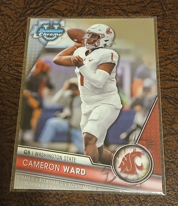 2023 Bowman U #145  Chrome Cam Ward Washington State NM/Mint