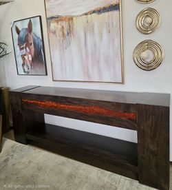 New Artistic Modern Solid wood Console Table or TV stand