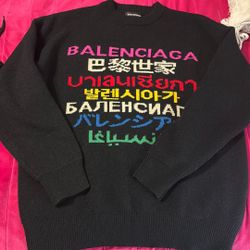 Balenciaga Language Sweater Size Xl Oversized 