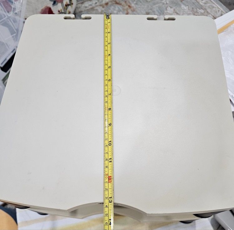 2 Great condition desktop riser, computers, laptop, monitor, tv, etc.